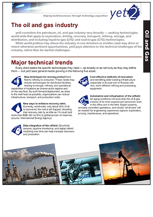 oil and gas industry document
